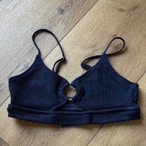Aerie Midnight Blue Ribbed Bralette